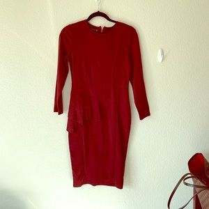 Pencil skirt dress with full sleeve